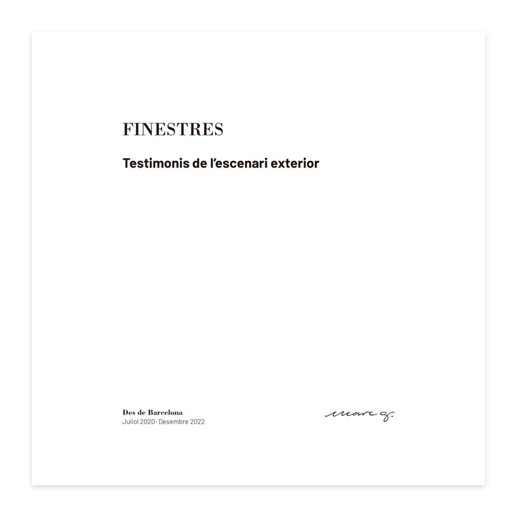Finestres. Testimonis de l'escenari exterior
