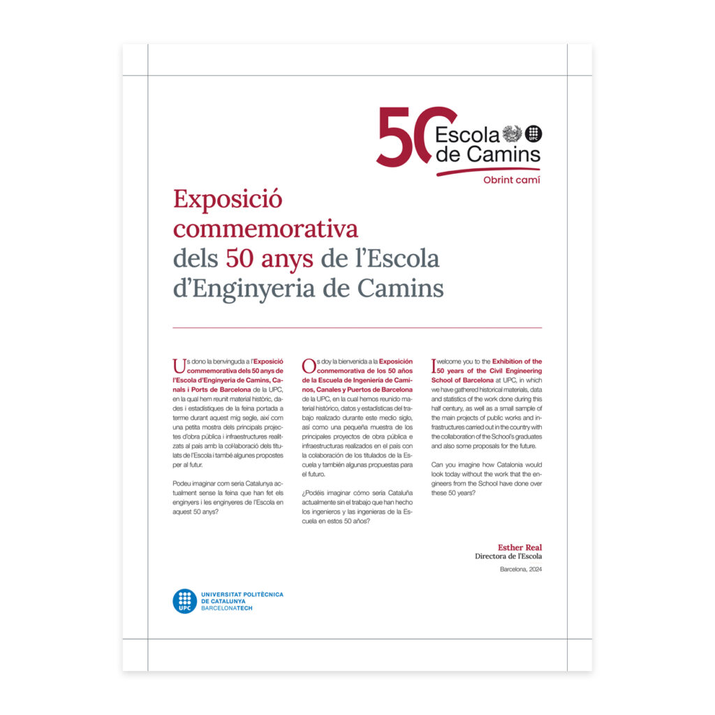Exposició Conmemorativa dels 50 anys de l'Escola de Camins